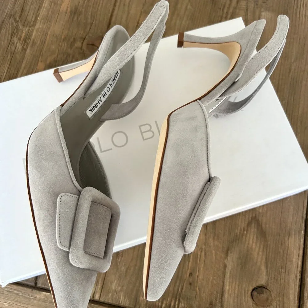 Manolo Blahnik 'Maysli' slingback pumps - Picture 2 of 8